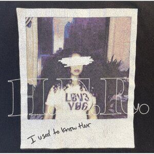 H.E.R. T-Shirt L Black I Used To Know Her Concert Tour Short Sleeve Tee Hip Hop